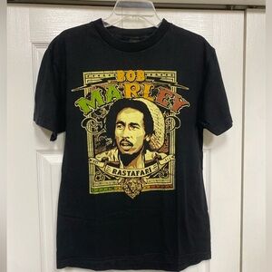 Zion Rootswear Bob Marley Rastafari Reggae Jamaica Black T Shirt Tee Size L